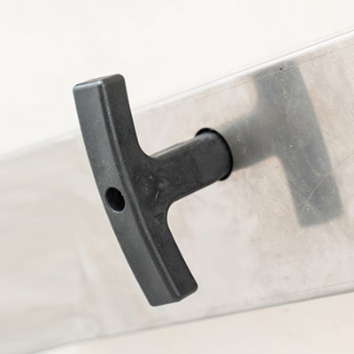 handle for flat roof exit