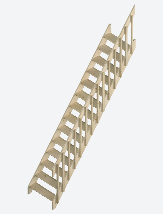 COTTAGE MEDIUM dennenhout trap 