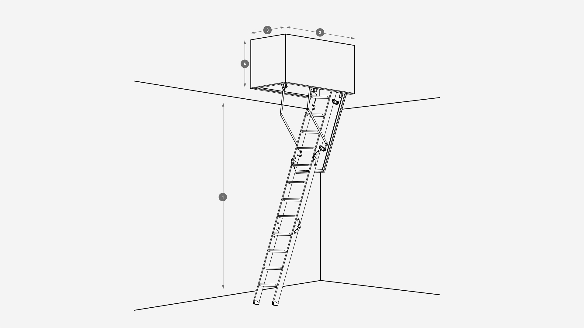 Zoldertrap clickFIX® 76G - Op maat