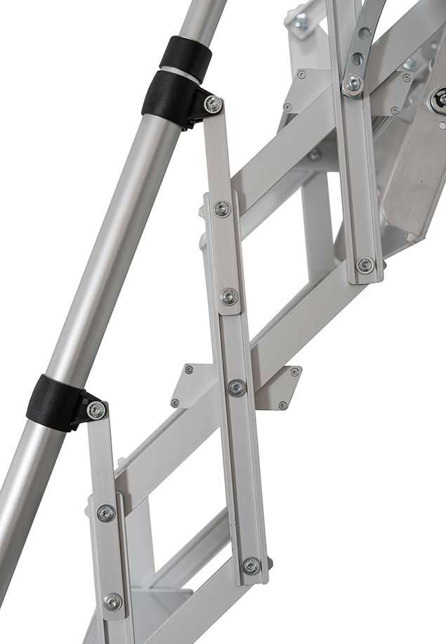 Telescopic handrail VARIO floor height above 325.4. Opening length above 120 cm | Made to measure