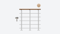 Borstwering DESIGN White RAL 9016