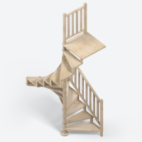 Houten wenteltrap SQUARE WOOD spruce 