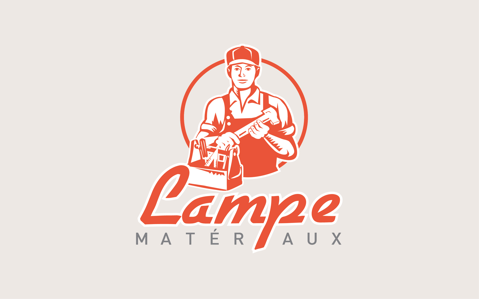 Lampe matériaux logo